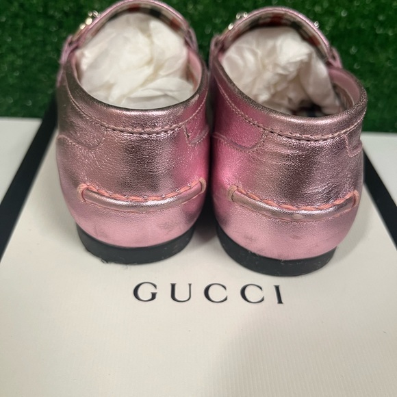 Gucci pink metallic horsebit loafers size 28 - Picture 12 of 12